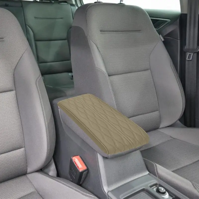 Center Console Armrest Armrest Seat Box Protector Soft Memory Foam Pu Leather Comfortable Water Resistant Car Interior