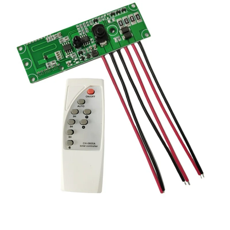 Solar LED Driver Board With Remote Control Automatic Control Lamp Board Multi-Function Practical Human Body Induction