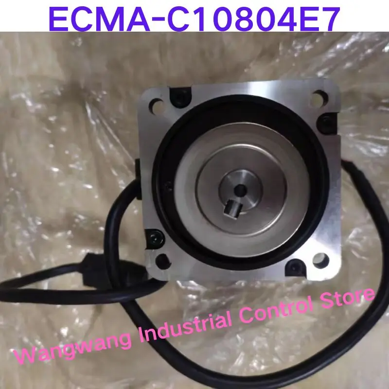 Second-hand test OK , Servo  motor ECMA-C10804S7 ECMA-C10804E7