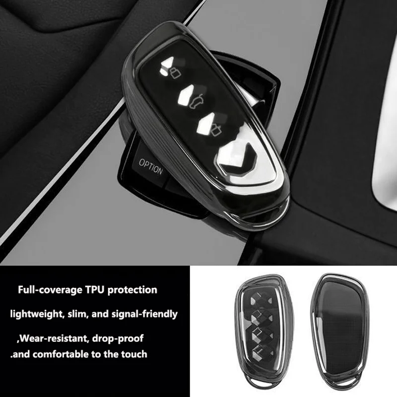 Coque de protection transparente noire en TPU souple pour clé de voiture Great Wall Haval H6 2024 H9 2025 H2 M6 Owl Dragon MAX F7 F7X F7H H8 H3