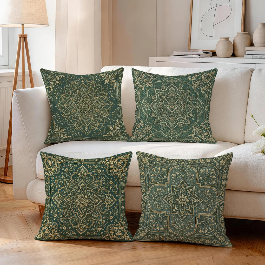 Bohemian Mandala Pillowcase Printed Polyester 40/45/50cm Throw Pillowcover Decorative Sofa Cushion Pillowslip Home Decor