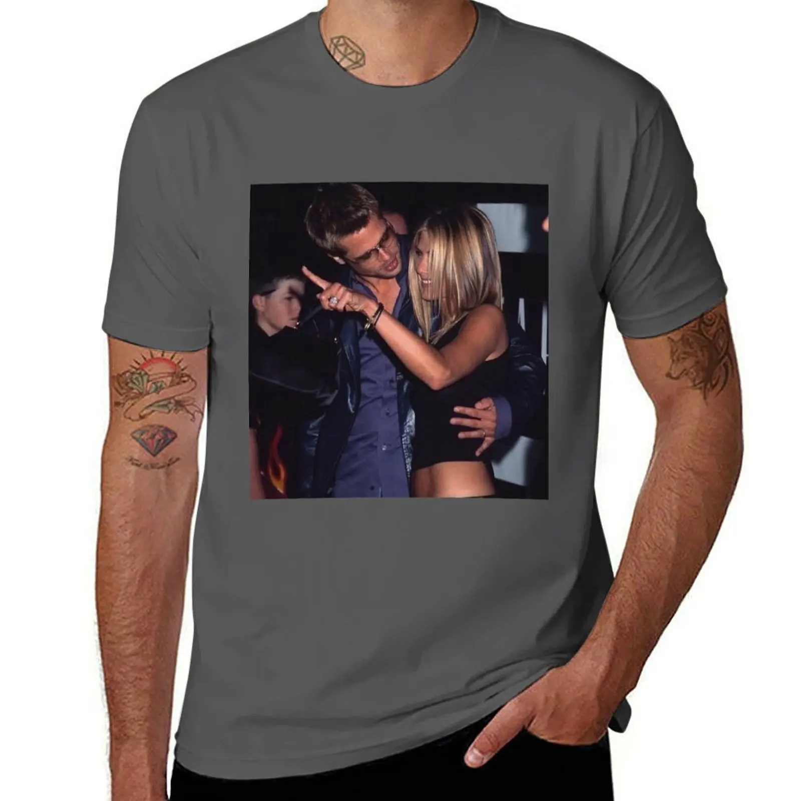 

Brad Pitt and Jennifer Aniston T-Shirt tshirts personalised Personalized t-shirt luxury clothes men