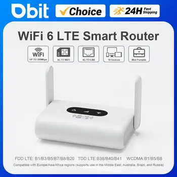 WiFi6 Router 4G LTE Router 300Mbps Modem 4G WiFi Přenosný router kompatibilní s 5G SIM kartami bez smlouvy Plug and Play 10 nejlepší prodej 4G router s RJ11 - №7