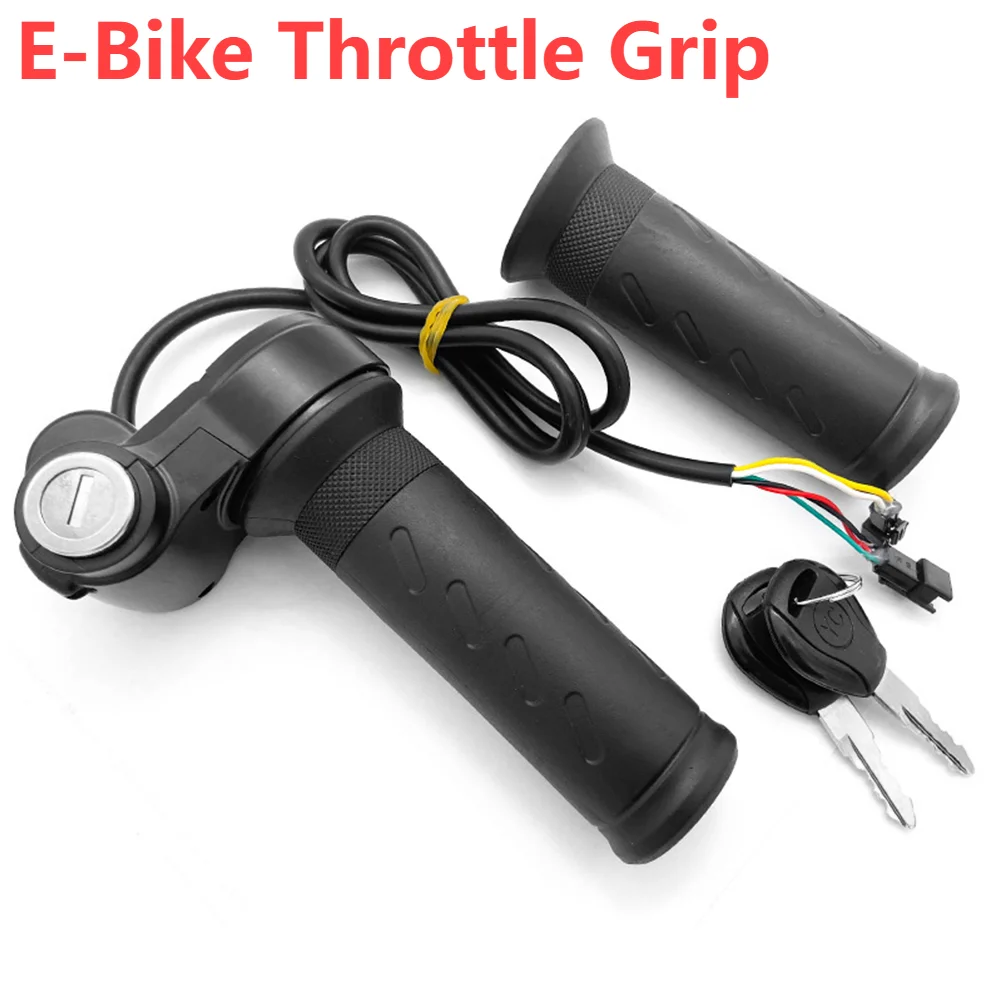 

E-Bike Throttle Grip Scooter Handle Universal Voltage Electric Vehicle Speed Regulating Handle Twist Accelerator Cycling Parts