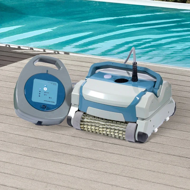 2026 Robotic Pool Cleaner Plug-in High Suction Power Full Automatic Phone App Control Robot Pool Cleanerpromote sales