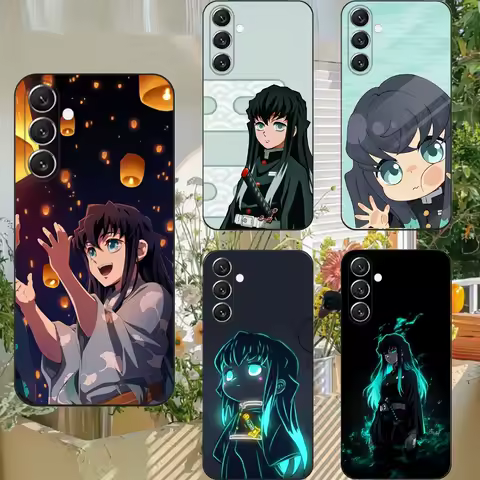 D-Demon Slayer Muichiro Phone Case Phone Case For Samsung S25,S24,S21,S22,S23,S30,Ultra,S20,Plus,Fe,Lite,Note,10,5G Black Cover