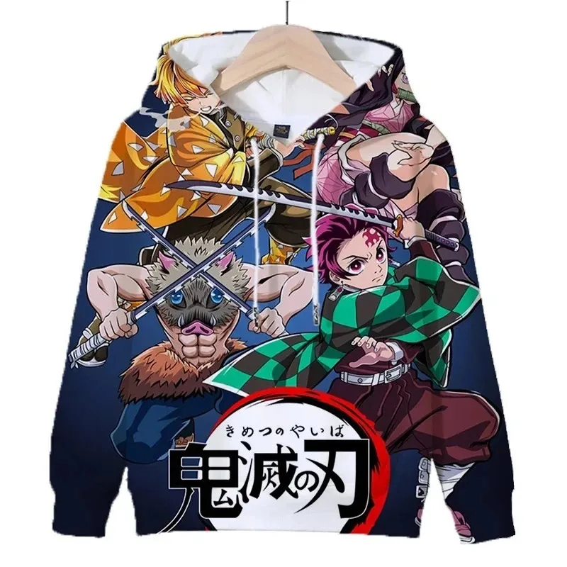 

2025 Fashion 3D Demon Killer Kamado Nezuko Hoodie Printed Sportswear Clothing Autumn Pullover Long Sleeved Men and Women