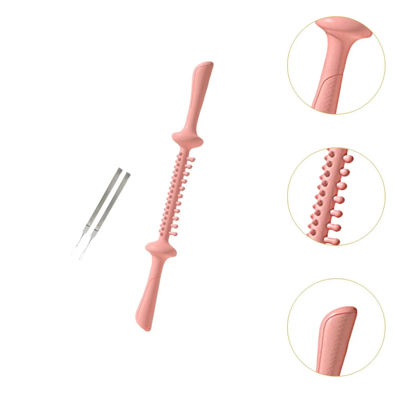 Fascia Massage Roller Scraping Soft Manual Massage Stick for Body Back Neck