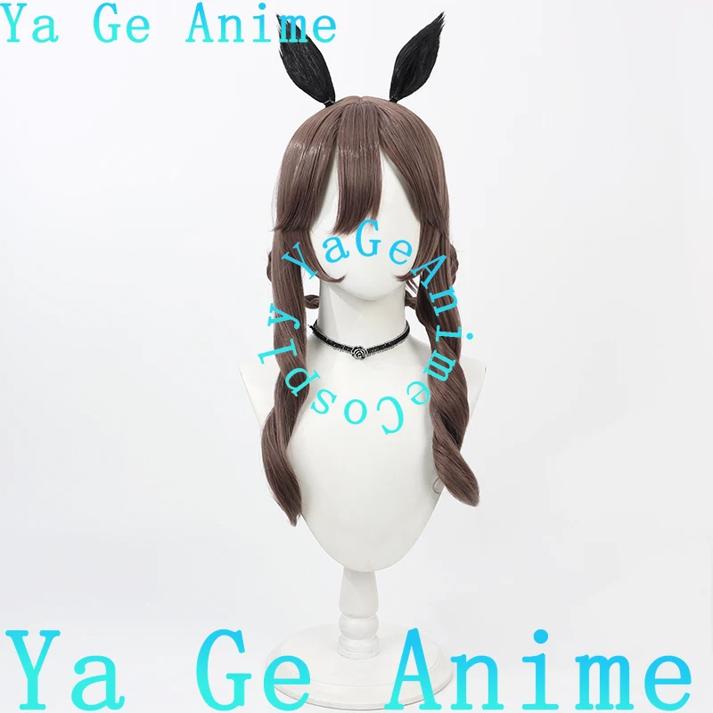 Wig Cosplay Uma Musume Pretty Derby Gentildonna Ekor Anime Game Halloween Karnaval Pesta Rambut Sintetis Tahan Panas