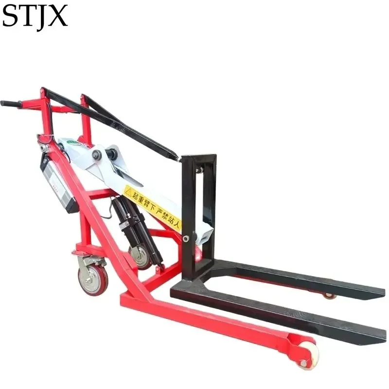 Articulated loading and unloading truck Portable electric forklift Small warehouse logistic truck Hand push hydraulic lift truck