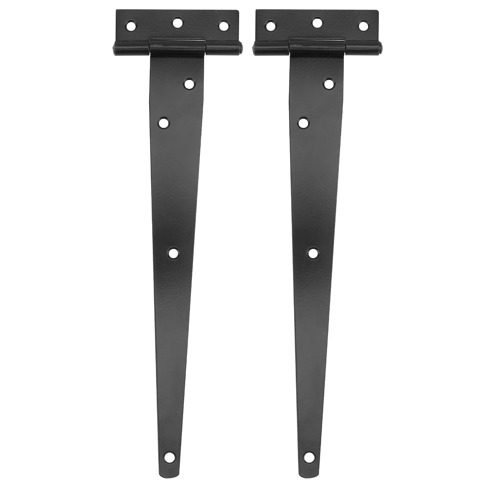 

2pcs T Shape Hinges 10 Inches Black Galvanized Heavy Duty Door Gate Furniture Hinges Rugged Corrosion Resistant Flexible Silent