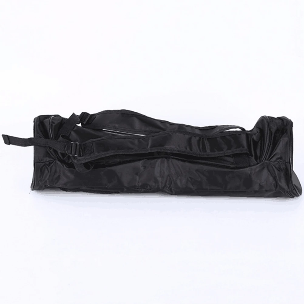 

1 pc 8 Inch Balance Car Backpack Dual Use Tote Bag Outdoor Supplies Thick Adjustable Straps Large Capacity Long Size Black