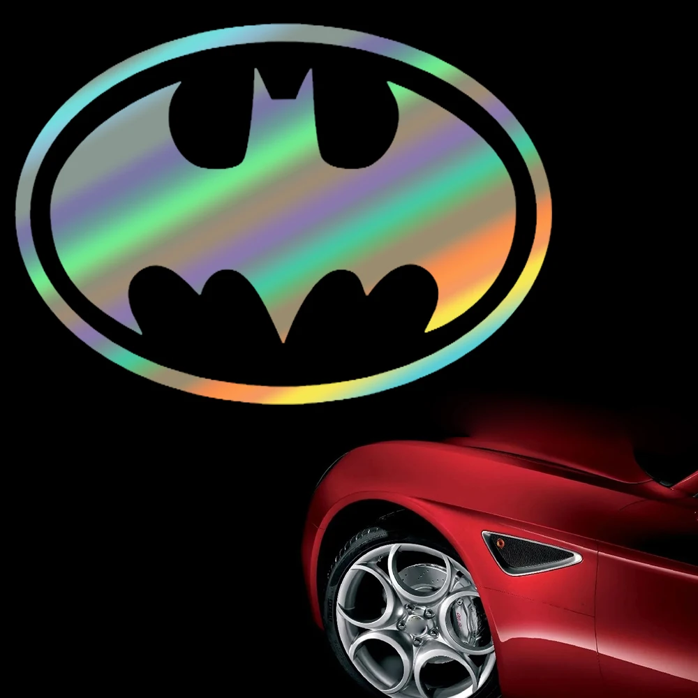 Superhero Bat Logo Car Stickers Vinyl Decal Custom Color Size Waterproof Die Cut for Car Window Laptop Wall Bumper Any Surface