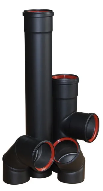 Chimney Pipe Factory Price Carbon Steel for Fireplace or Wood Burning Stove Matt Black 80--200mm CE , ISO9001 Warmfire 3 Years
