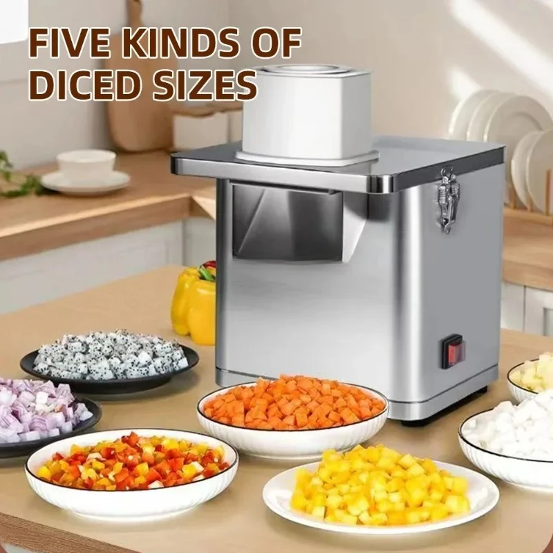 French Fries Cutting Machine Electric Vegetable Dicer Canteen Electric Cutter Food Processor
