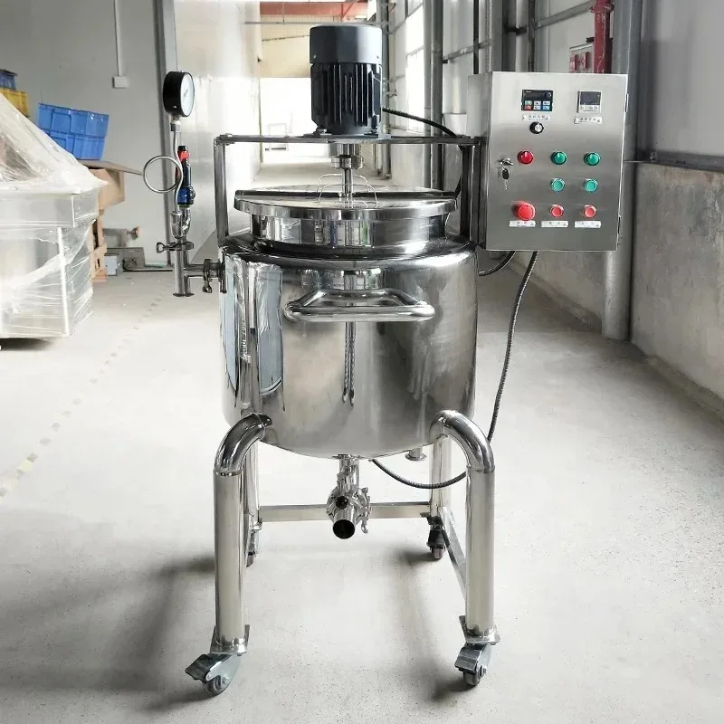 60L 100L 200L Customized High Shear Homogenizer Gel Mixer Tank Industrial Personal Care Mixing Equipment