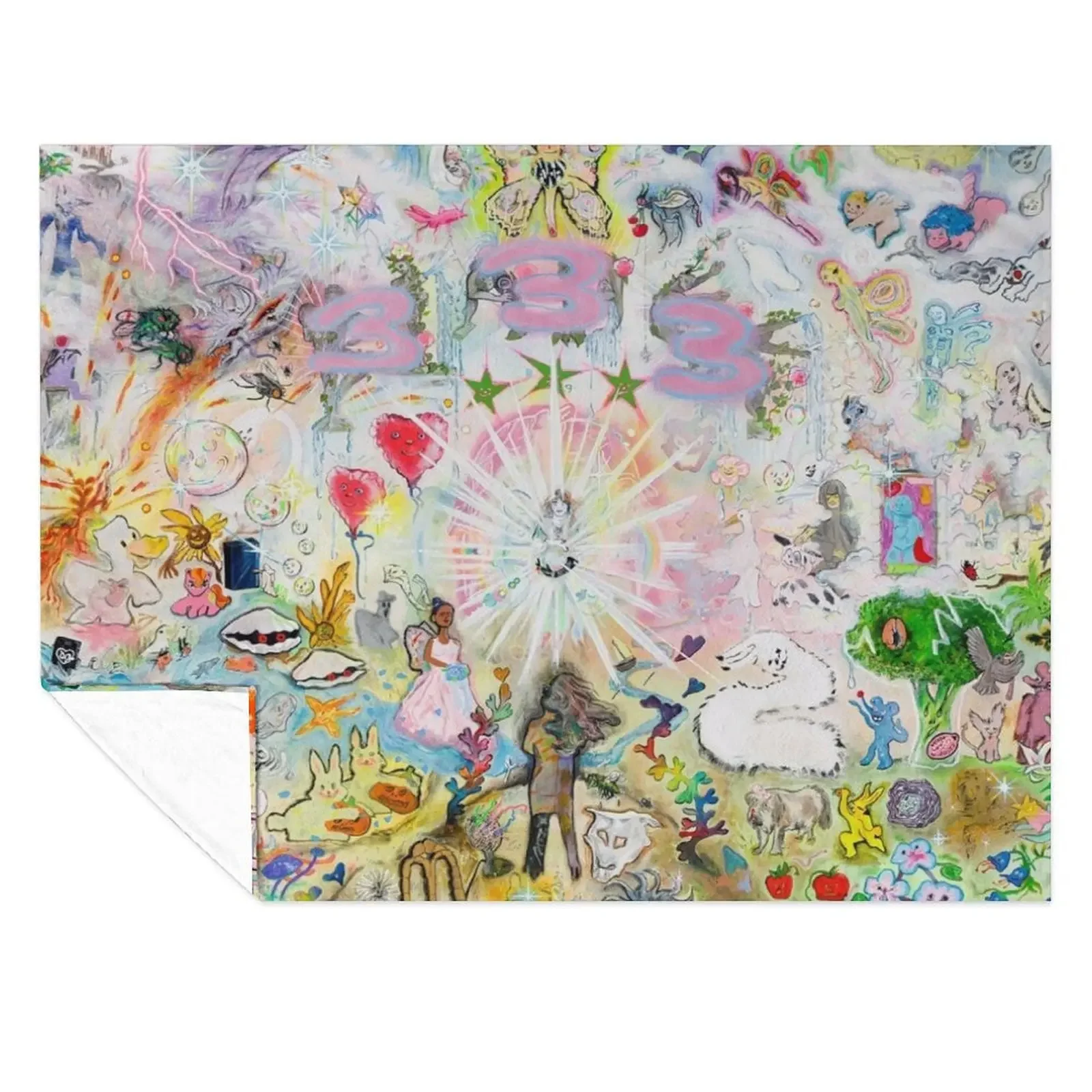 

Drain gang bladee 333 album cover Tapestry Throw Blanket Bed wednesday Stuffeds Sofa Throw Blankets