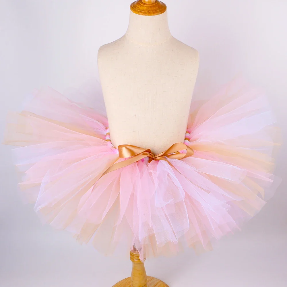 Baby Girls Easter Bunny Tutu Skirt Costume Fluffy Pink Tutu Toddler Girls Mini Tulle Skirts Rabbit Dress Up Outfit  Clothes view 5