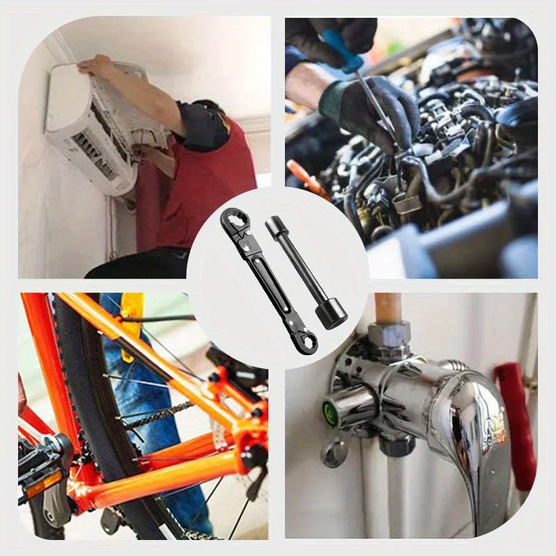 1/2-teiliger Professioneller Winkelstoppschlüssel-Set, Multifunktionales Klempner-Reparaturwerkzeug – Detail 3