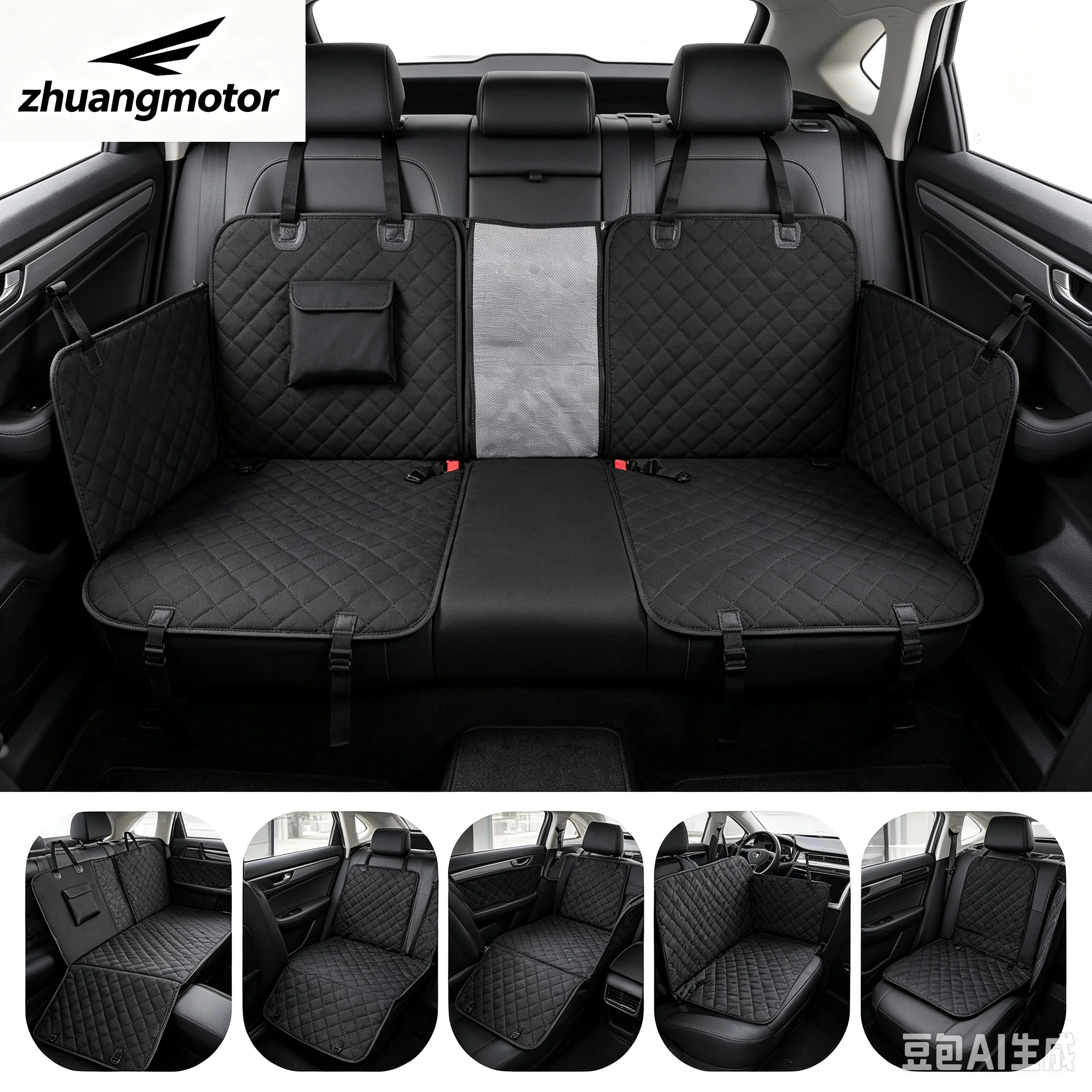 Car Seat Travel Bag - Universeller Wasserdichter Auto-Haustierträger, Eimerkorb, Reise-Nylon-Hundeträger, Haustier-Autoträger,