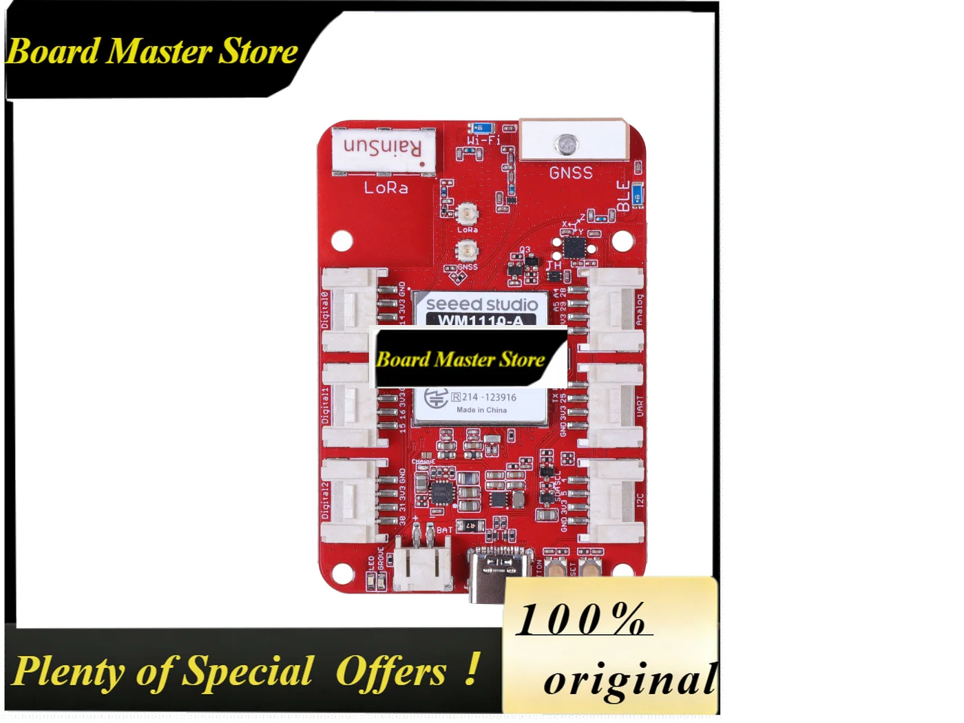 BoMaSWio Tracker 1110 Dev Board Semtech LR1110 Wi-Fi Scan Multi-Protocol For Indoor Outdoor Asset Tracking IoT DIY