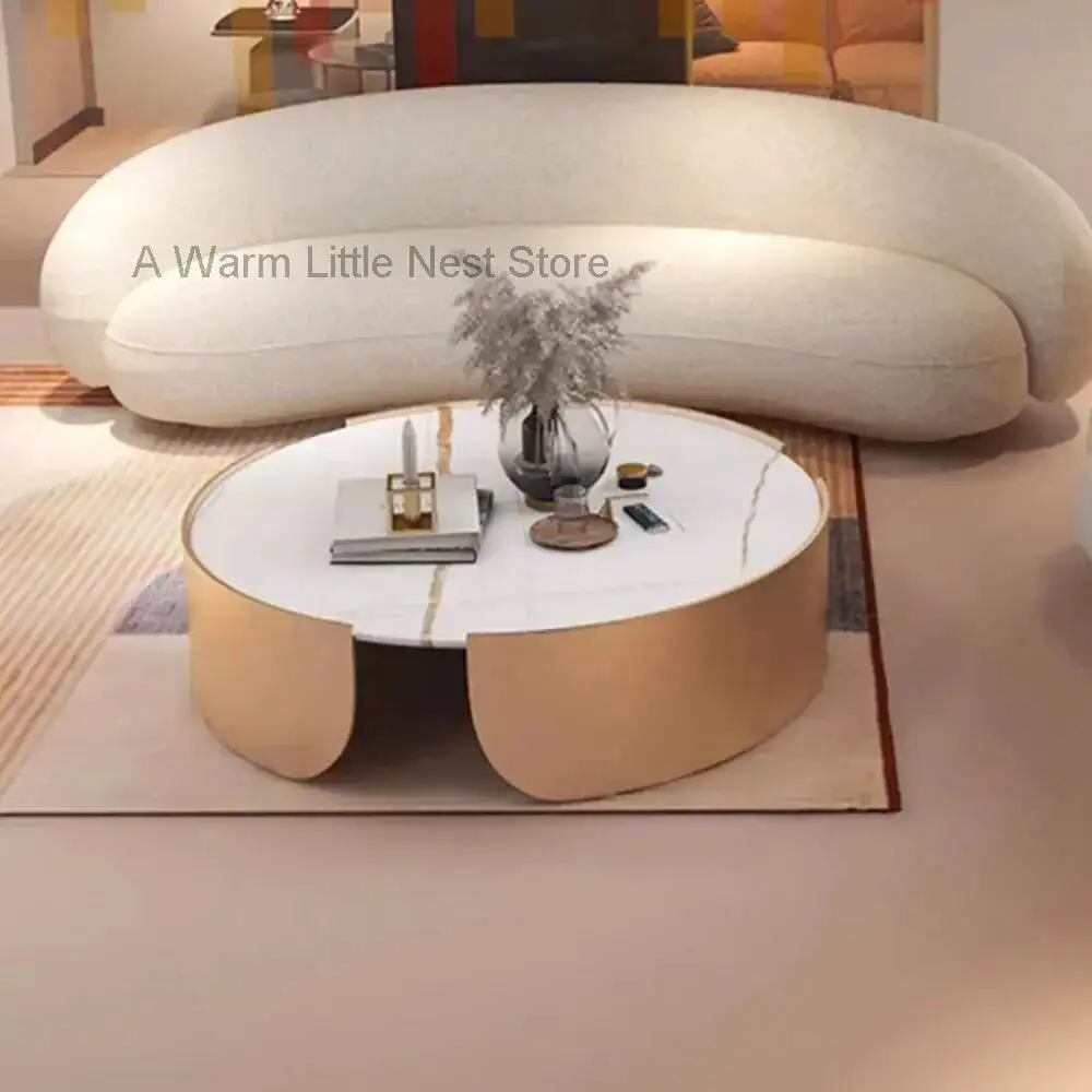 

Low Coffee Tables Metal Round Patio Luxury Outdoor Hall Hotel Coffee Tables Center Entryway Muebles De La Sala Home Furniture