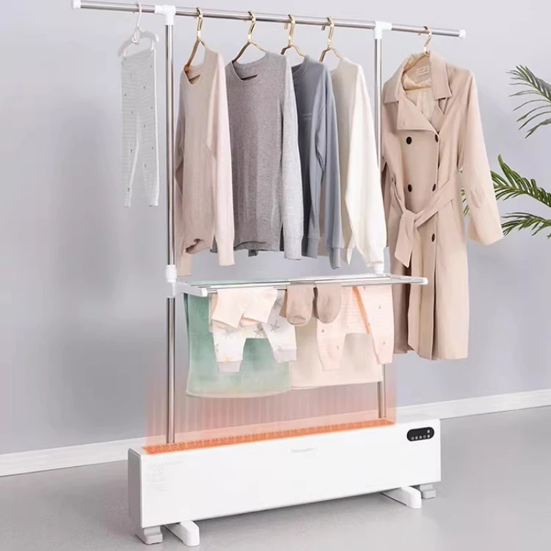 Picture 5: Large Capacity Folding Drying Rack, Stainless Steel Telescoping Towel & Clothing Rack for Home Bathroom Bedroom