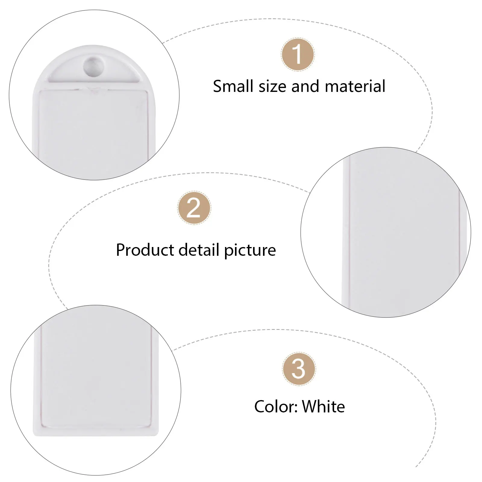 5Pcs NFC Cards Tags Blank White Read Write Lock Function Compatible with Mobile Phones Stickers Attendance Product Labels