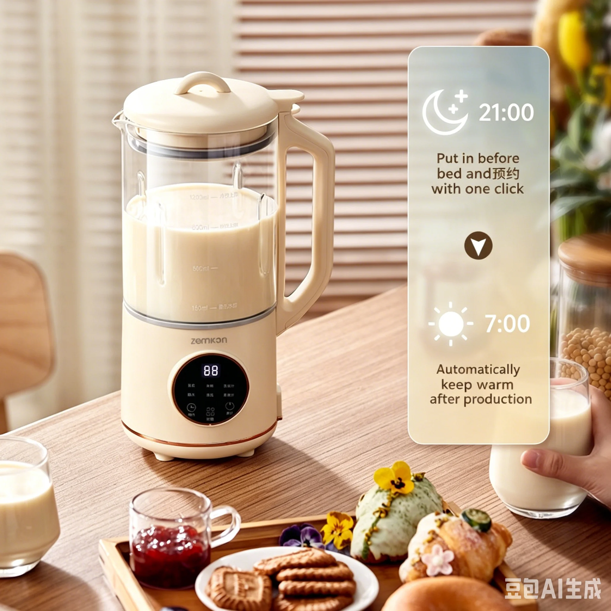 صانع حليب الصويا الصغير 550 مل - مراجعة Soy Milk Maker وسعره