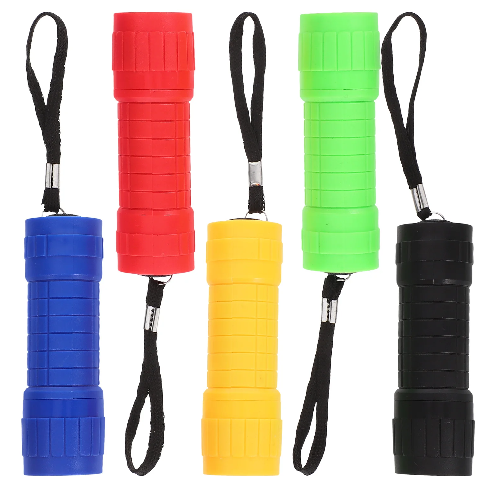 5 قطعة مصباح يدوي LED صغير محمول عالي السطوع خفيف الوزن من البلاستيك للتخييم في الهواء الطلق مصابيح جيب متعددة الأغراض في حالات الطوارئ