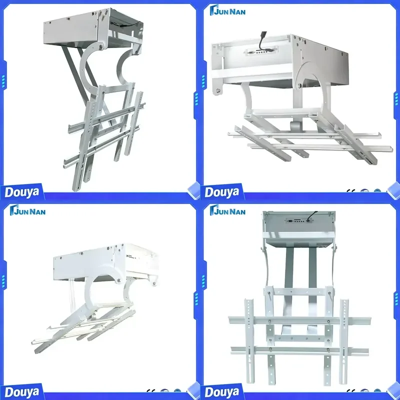 Automatic Office Home Hotel Rooms Ceiling Lift Machinism Plasma Steel Remote Control LCD TV Stand/Mounts TV Stands