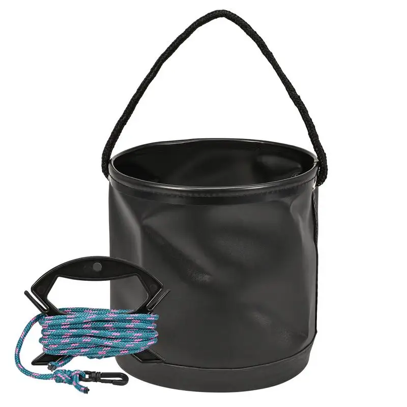 4.5L Waterproof Water Bag Folding Bucket Water Storage Container Transport Bag Fishing Camping Mountaineering Accessories