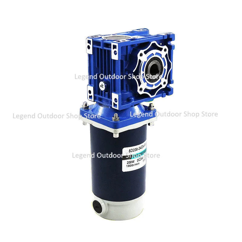 200W 12V 24V DC Schneckengetriebe-Reduziermotor RV30 DC-Getriebemotor RV30 Selbstgetriebe-Single-Lock-Wellenrotation CW CCW