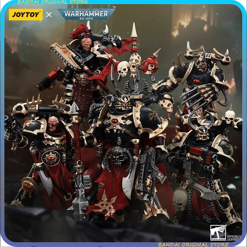 

【IN STOCK】JOYTOY Dark Source Warhammer 40K Chaos Space Marines Black Legion Chosen Five 1:18 Scale Action Figures Collectible