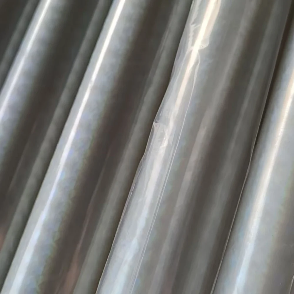 Transparent Foil Broken Cracked Glass Pattern 64CM 120M Hot Stamping Foil Hologram Holographic Film for Fishing Lure Beans Spoon
