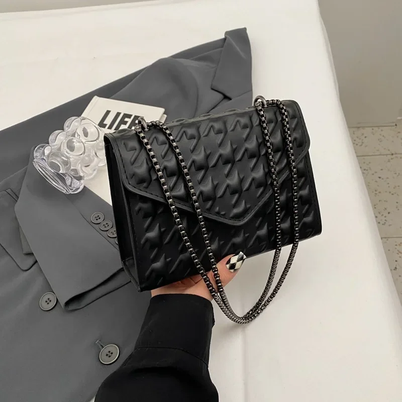 Small Bag Women Shoulder PU Leather New Chain Fashion Underarm Crossbody Luxury Design for Ladies Bolsa Feminina