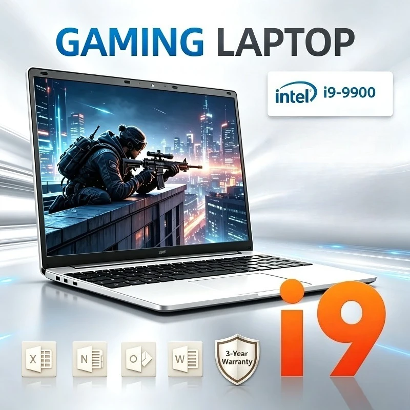 2026 New 14.1 Gaming Laptop Intel Core i9-9900 32GB RAM Up to 2TB SSD  Ultra Slim Notebook Computer for Office Study