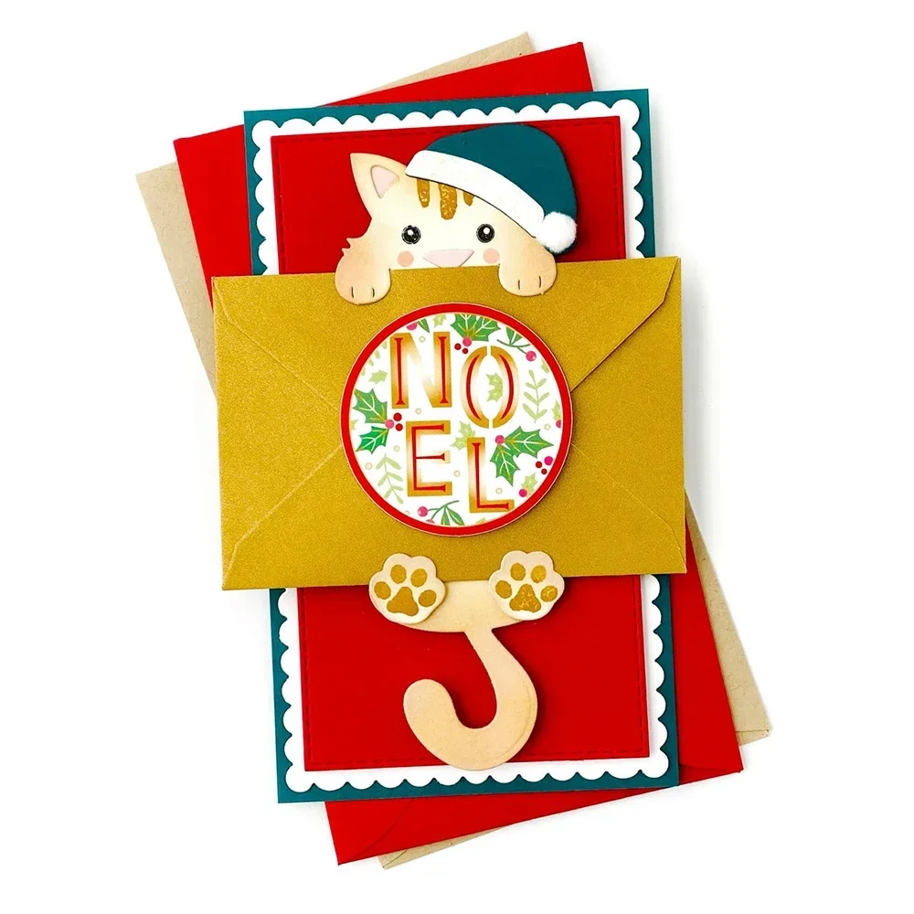 Cute Animals I\'m A Hugger Clear Stamps and Cutting Dies With Face Dog Cat Fox Bunny Die For DIY Gift Card Envelope Craft Making