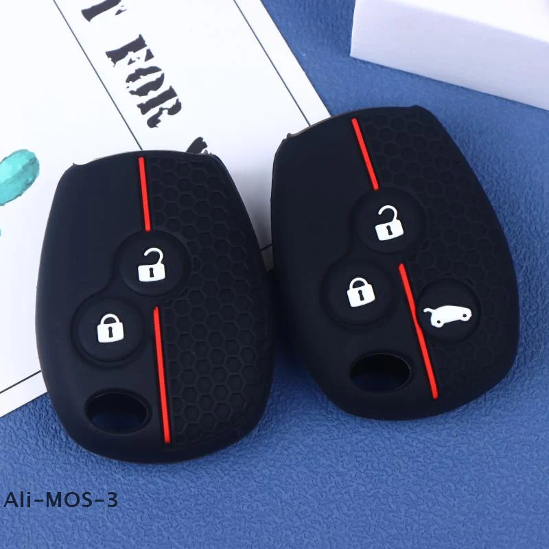 【S】1 قطعة حافظة مفاتيح السيارة السيليكون غطاء مفتاح السيارة عن بعد حامي مفتاح السيارة 2/3 أزرار مفتاح فوب غطاء مفاتيح الملحقات
