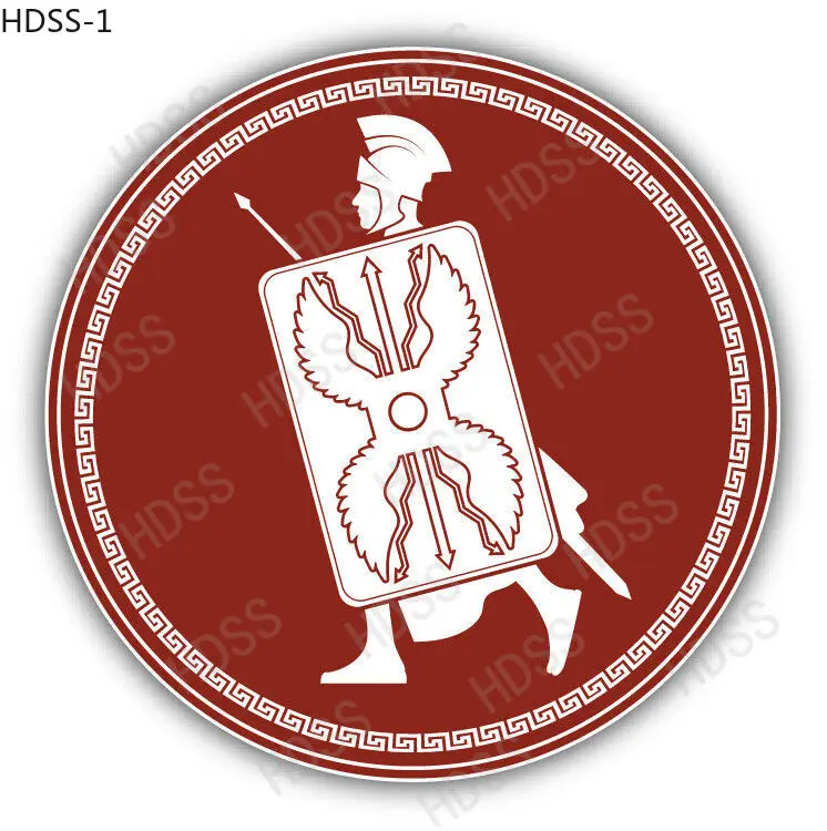 

HDSS-Roman soldier Car stickers DIY cut vinyl window animal decals/stickers for cars/trucks laptops Hot sales