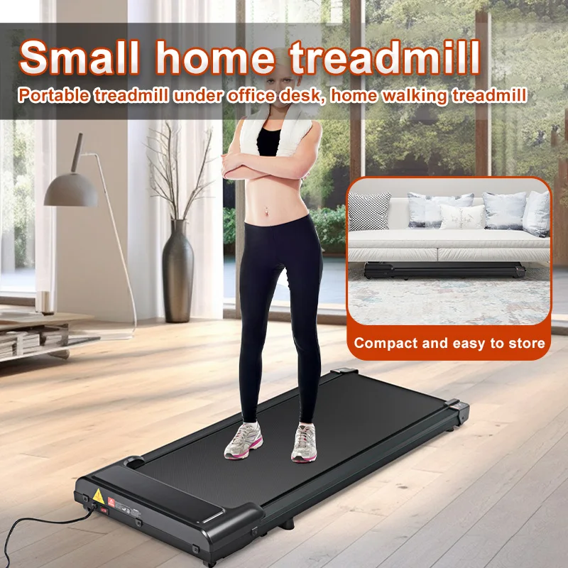 300 pound capacity walking mat, home office desk treadmill, home walking treadmill 0.6 to 3.8 miles per hour, portable treadmill