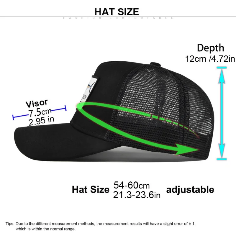 Unisex Blue marlin logo fishing Embroidery Baseball Net Caps Four Seasons Outdoor Sunscreen Hat Adjustable Casual Trucker Hats - view 2