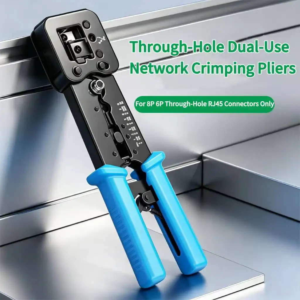3‑in‑1 RJ45 Network Crimping Pliers Multi‑Function Cable Crimper Tool for Network Wire