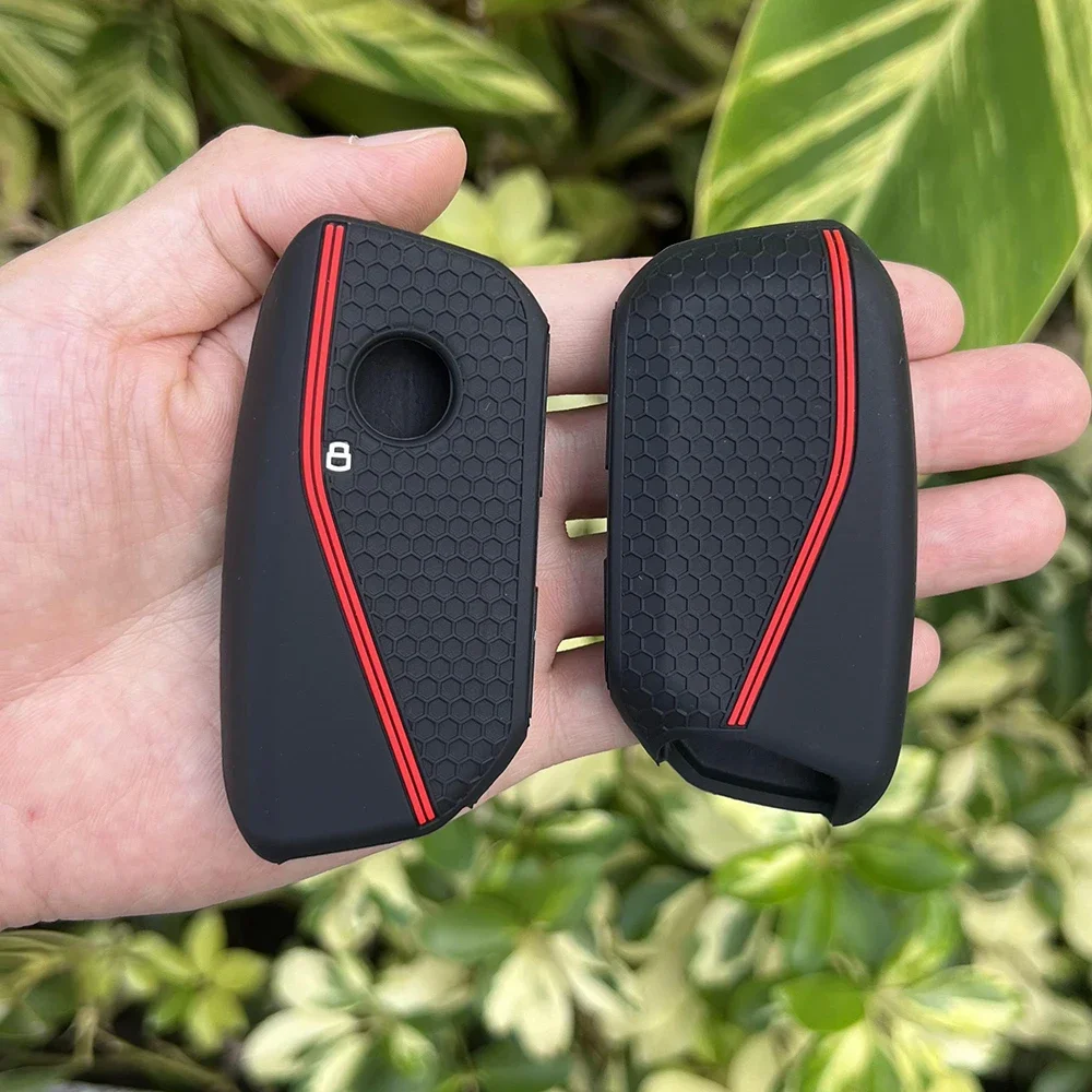 For BMW I7 X7 G07 LCI IX I20 X1 U11 7 Series G70 G09 XM U06 G81 M3 Silicone Car Key Cover Accessories Rubber Case Protector Set