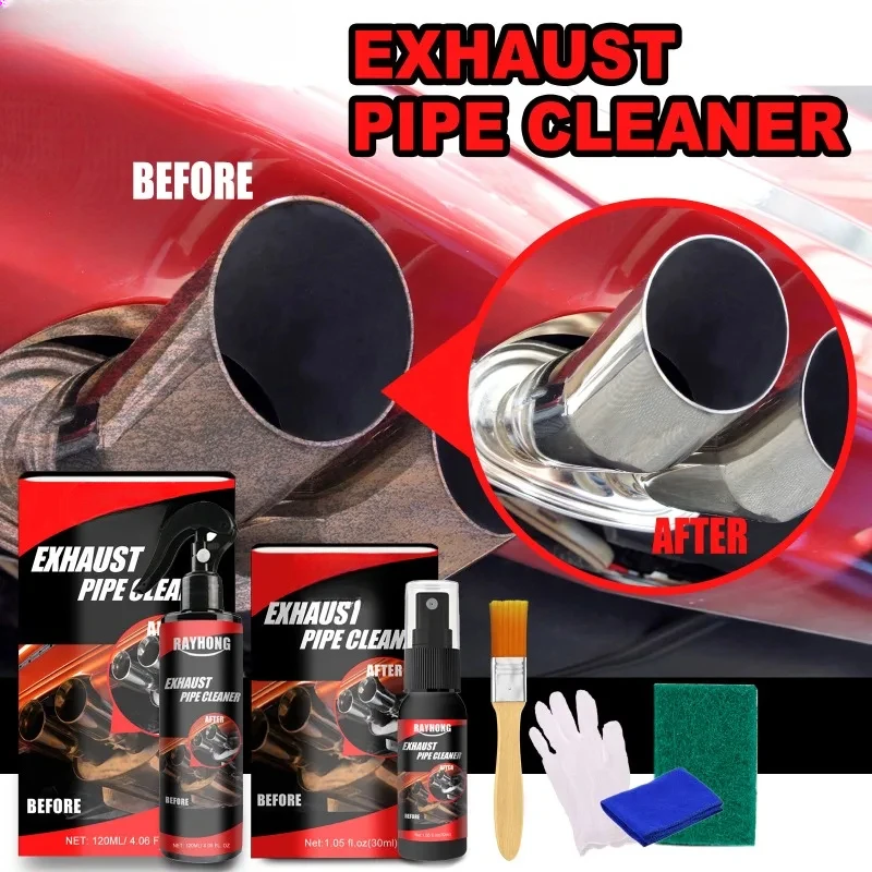 JIEYU Car Exhaust Pipe Cleaning KitCar Motorcycle MaintenanceMulti-Purpose Metal Pipe Dusting Spray Rust RemoverCar Accessories