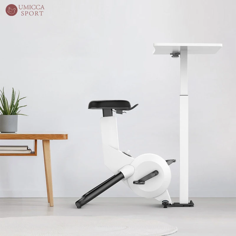 

Recumbent Exercise Bike With Bar Table And Office Chair Fashionable Home Gym Equipment