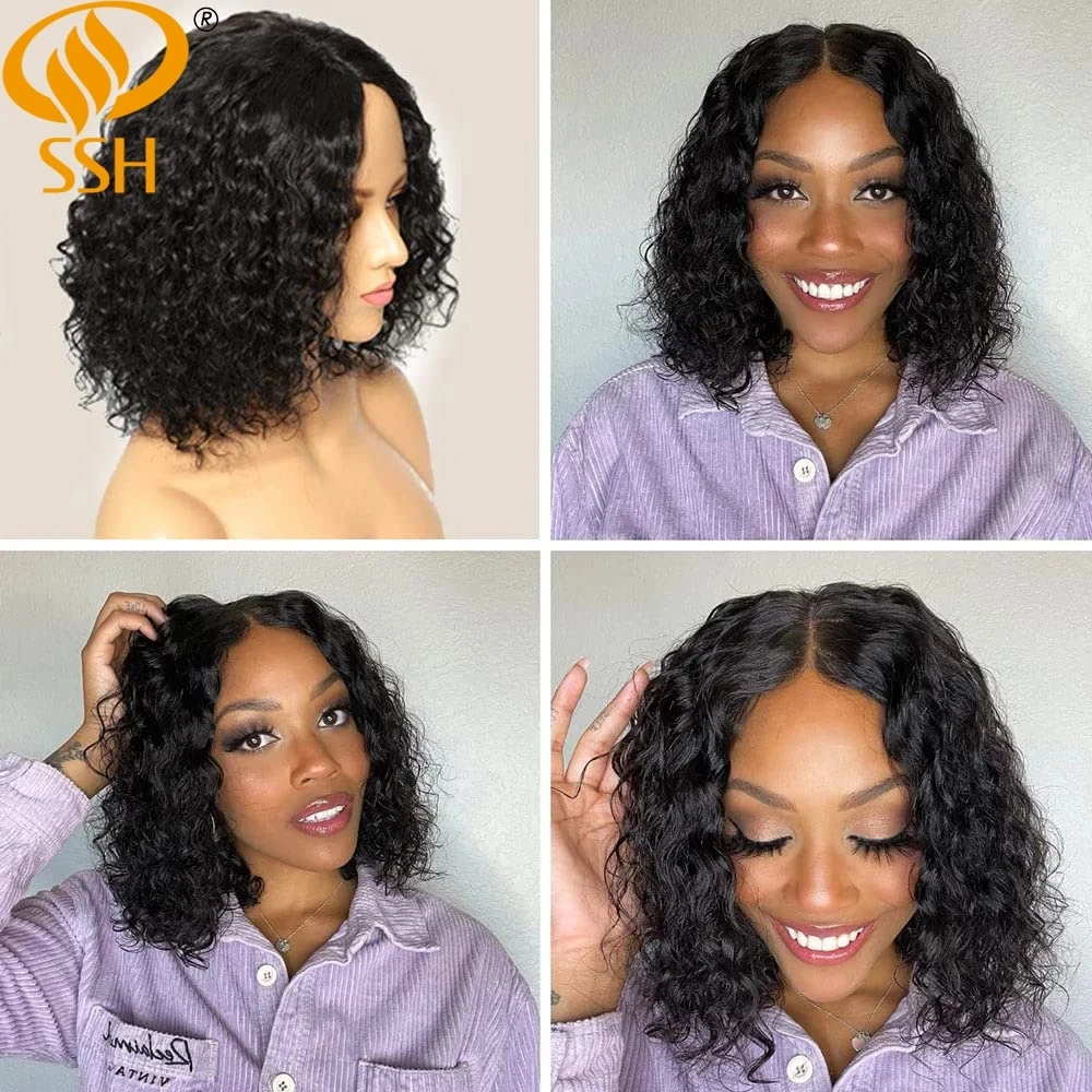 Wear Go Glueless Curly Wigs Human Hair Pre Plucked Lace Closure Wigs Deep Wave Lace Front Wigs Human Hair For Beginners