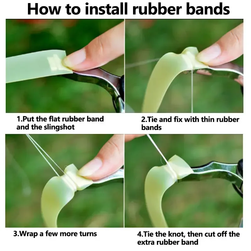 EDC Foldable Slingshot Hunting Bow Pocket Catapult Stainless Steel Rubber Band Shooting Folding Mini Pass Security Inspection