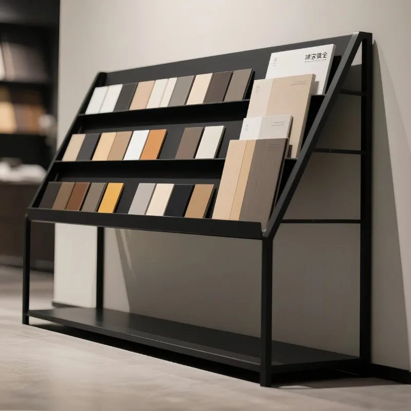 Cabinet Door Panel Display Rack Tile Display Rack Swatch Card Sample Block Aluminum Gusset Board Stone Floor Tile Sample Board V