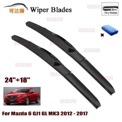 Car Wiper Front Wiper Blades For Mazda 6 GJ1 GL MK3 2012 - 2017 Windshield Windscreen Clean Window Car Rain Brushes 24
